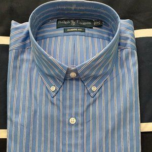 Ralph Lauren men's button-down long sleeve shirt.  New with tags.